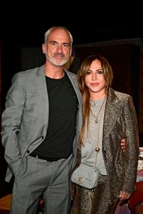 Simone Thomalla with partner Rene Marchand at the premiere of the play Vanya at the Komödie am Kurfürstendamm in the Neues Haus of the Berliner Ensemble Berlin, 03 08 2025 Foto:xM.xWehnertx xFuturexImagex vanya_5851