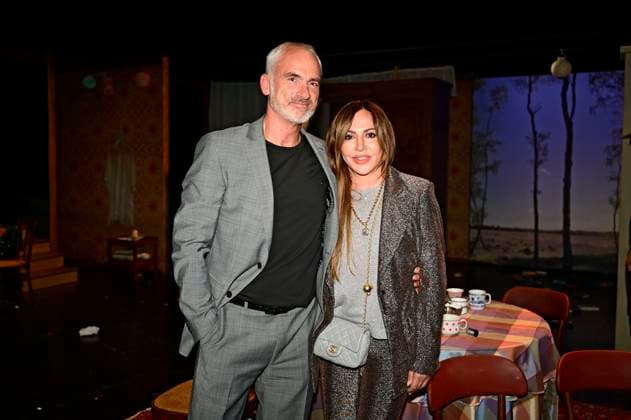 Simone Thomalla with partner Rene Marchand at the premiere of the play Vanya at the Komödie am Kurfürstendamm in the Neues Haus of the Berliner Ensemble Berlin, 03 08 2025 Foto:xM.xWehnertx xFuturexImagex vanya_5853