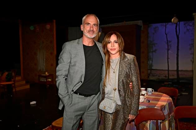 Simone Thomalla with partner Rene Marchand at the premiere of the play Vanya at the Komödie am Kurfürstendamm in the Neues Haus of the Berliner Ensemble Berlin, 03 08 2025 Foto:xM.xWehnertx xFuturexImagex vanya_5854