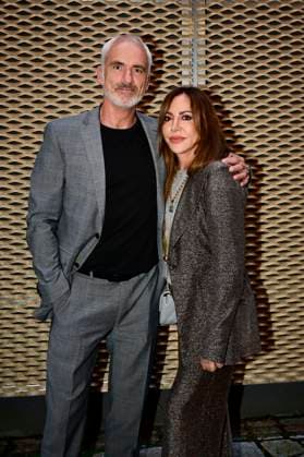 Simone Thomalla with partner Rene Marchand at the premiere of the play Vanya at the Komödie am Kurfürstendamm in the Neues Haus of the Berliner Ensemble Berlin, 03 08 2025 Foto:xM.xWehnertx xFuturexImagex vanya_5855