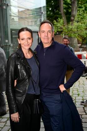 Nicola Ransom with husband Moritz Lindbergh at the premiere of the play Vanya at the Komödie am Kurfürstendamm in the Neues Haus of the Berliner Ensemble Berlin, 03 08 2025 Foto:xM.xWehnertx xFuturexImagex vanya_5856