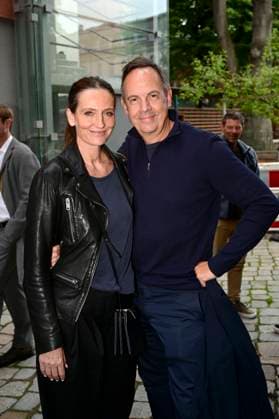 Nicola Ransom with husband Moritz Lindbergh at the premiere of the play Vanya at the Komödie am Kurfürstendamm in the Neues Haus of the Berliner Ensemble Berlin, 03 08 2025 Foto:xM.xWehnertx xFuturexImagex vanya_5857