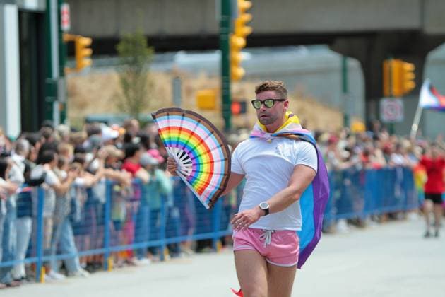 August 3, 2025, Vancouver, British Columbia, Canada: Thousands of people and performers gathered in downtown Vancouver on Sunday for the 2025 Pride Parade Vancouver Canada - ZUMAa223 20250803_zip_a223_006 Copyright: xMazyarxAsadix