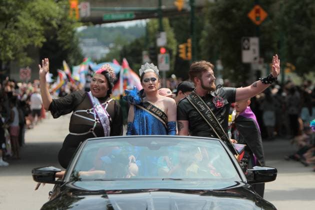 August 3, 2025, Vancouver, British Columbia, Canada: Thousands of people and performers gathered in downtown Vancouver on Sunday for the 2025 Pride Parade Vancouver Canada - ZUMAa223 20250803_zip_a223_015 Copyright: xMazyarxAsadix
