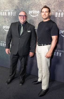 August 4, 2025, Bronx, New York, USA: Thom Khoury Williams and Chris Romrell attend premiere of Amazon Prime Video series The Terminal List: Dark Wolf at Regal Times Square in New York, NY on August 4, 2025 Bronx USA - ZUMAr339 20250804_znp_r339_090 Copyright: xLevxRadinx