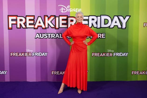 FREAKIER FRIDAY AUSTRALIAN PREMIERE, Jamie Lee Curtis poses for a photo during the Australian premiere of Disney™s Freakier Friday at Westfield Bondi Junction in Sydney, Tuesday, August 5, 2025. ( NO ARCHIVING SYDNEY NEW SOUTH WALES AUSTRALIA  Copyright: xSTEVENxMARKHAMx 20250805124160261505