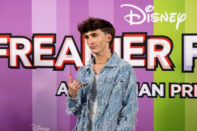 FREAKIER FRIDAY AUSTRALIAN PREMIERE, Ash Hodgkinson poses for a photo during the Australian premiere of Disney™s Freakier Friday at Westfield Bondi Junction in Sydney, Tuesday, August 5, 2025. ( NO ARCHIVING SYDNEY NEW SOUTH WALES AUSTRALIA  Copyright: xSTEVENxMARKHAMx 20250805184556704452