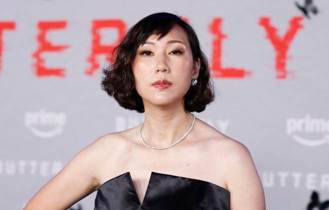 Steph Cha arrives on the red carpet for Prime Video s Butterfly New York Premiere at Regal Union Square on Tuesday, August 5, 2025 in New York City.  NYP20250805203 JOHNxANGELILLO