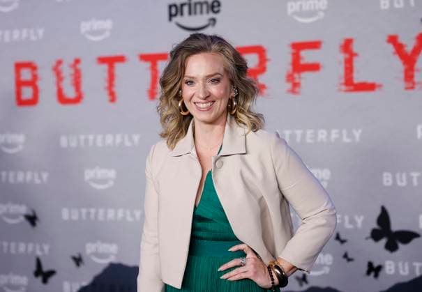 Christina Ruffini arrives on the red carpet for Prime Video s Butterfly New York Premiere at Regal Union Square on Tuesday, August 5, 2025 in New York City.  NYP20250805211 JOHNxANGELILLO