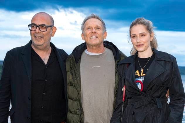 Hannes Ringelstetter, Christian Tramitz and Mitsou Jung at the premiere of two new episodes of the ARD early evening series Hubert ohne Staller at the Open Air Starnberg 2025 in the open-air cinema at the Seebad Starnberg, 05 08 2025 Foto:xN.xKolinzx xFuturexImagex hubert_5822
