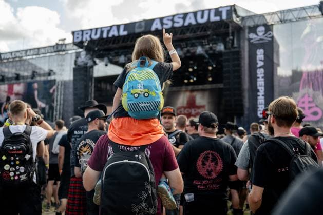 Fans at the 28th Brutal Assault extreme music festival in Josefov fortress near Jaromer, Nachod district, Hradec Kralove Region, Czech Republic, August 6, 2025. (CTKxPhoto DavidxTanecek) CTKPhotoP2025080605473  CTKPhotoP2025080605473