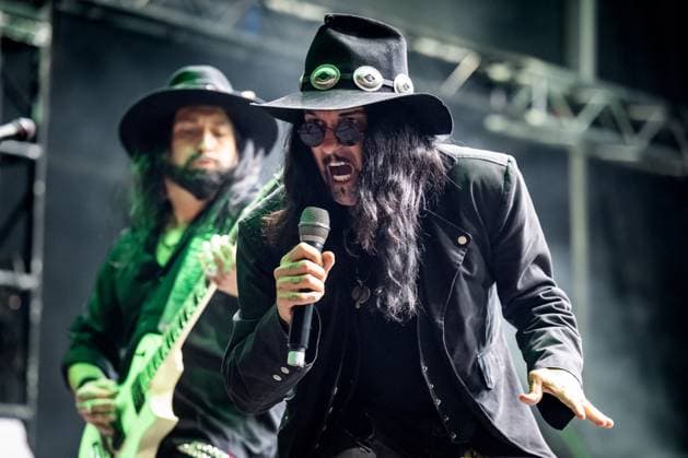 Singer Al Jourgensen of American music band Ministry performs during the Brutal Assault music festival at the Josefov Fortress in Jaromer, Czech Republic, on August 6, 2025. (CTKxPhoto DavidxTanecek) CTKPhotoP2025080607705  CTKPhotoP2025080607705