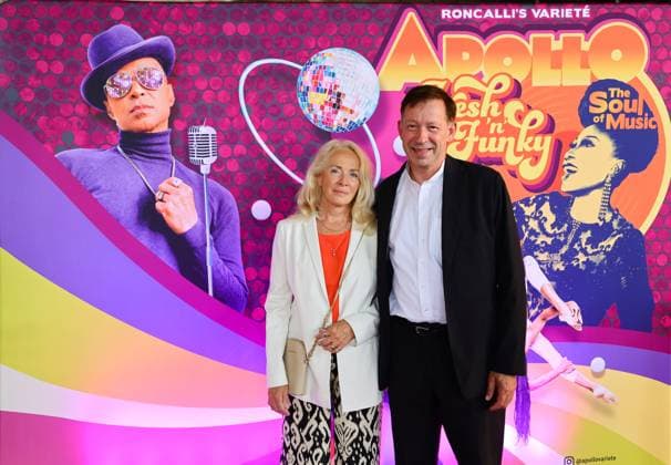 Roncalli s Apollo Variete Fresh n Funk premiere performance Düsseldorf city director Burkhard Hintzsche and his wife Cornelia Zuschke came to the premiere Düsseldorf Apollo NRW Germany