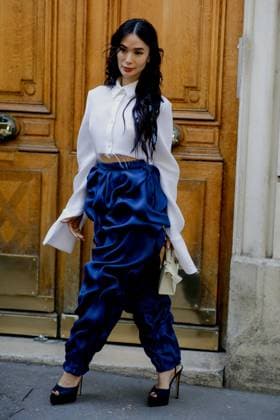PFW - Viktor And Rolf Street Style Street style, Heart Evangelista arriving at Viktor and Rolf Fall Winter 2025 Haute Couture show, held at Salle Wagram, Paris, France, on July 9, 2025. Photo by Marie-Paola Bertrand-Hillion ABACAPRESS.COM Paris France  Copyright: xBertrand-HillionxMarie-Paola ABACAx
