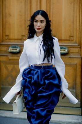 PFW - Viktor And Rolf Street Style Street style, Heart Evangelista arriving at Viktor and Rolf Fall Winter 2025 Haute Couture show, held at Salle Wagram, Paris, France, on July 9, 2025. Photo by Marie-Paola Bertrand-Hillion ABACAPRESS.COM Paris France  Copyright: xBertrand-HillionxMarie-Paola ABACAx