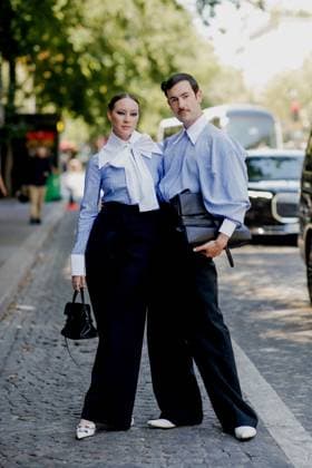 PFW - Viktor And Rolf Street Style Street style, Young Emperors arriving at Viktor and Rolf Fall Winter 2025 Haute Couture show, held at Salle Wagram, Paris, France, on July 9, 2025. Photo by Marie-Paola Bertrand-Hillion ABACAPRESS.COM Paris France  Copyright: xBertrand-HillionxMarie-Paola ABACAx