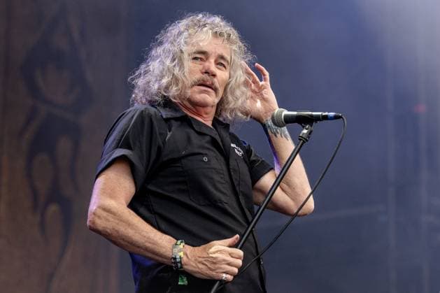 American thrash metal band Overkill lead singer Bobby Blitz Ellsworth at the 28th Brutal Assault extreme music festival in Josefov fortress near Jaromer, Nachod district, Hradec Kralove Region, Czech Republic, August 8, 2025. (CTKxPhoto DavidxTanecek) CTKPhotoP2025080806033  CTKPhotoP2025080806033