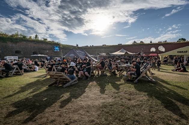 Fans at the 28th Brutal Assault extreme music festival in Josefov fortress near Jaromer, Nachod district, Hradec Kralove Region, Czech Republic, August 8, 2025. (CTKxPhoto DavidxTanecek) CTKPhotoP2025080806040  CTKPhotoP2025080806040