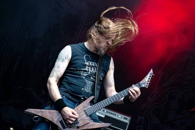 Swedish death metal band Grave at the 28th Brutal Assault extreme music festival in Josefov fortress near Jaromer, Nachod district, Hradec Kralove Region, Czech Republic, August 8, 2025. (CTKxPhoto DavidxTanecek) CTKPhotoP2025080806308  CTKPhotoP2025080806308