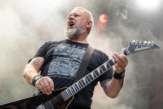 Swedish death metal band Grave at the 28th Brutal Assault extreme music festival in Josefov fortress near Jaromer, Nachod district, Hradec Kralove Region, Czech Republic, August 8, 2025. (CTKxPhoto DavidxTanecek) CTKPhotoP2025080806324  CTKPhotoP2025080806324