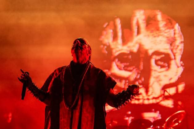 Norwegian black metal band Mayhem singer Attila Csihar at the 28th Brutal Assault extreme music festival in Josefov fortress near Jaromer, Nachod district, Hradec Kralove Region, Czech Republic, August 8, 2025. (CTKxPhoto DavidxTanecek) CTKPhotoP2025080807020  CTKPhotoP2025080807020