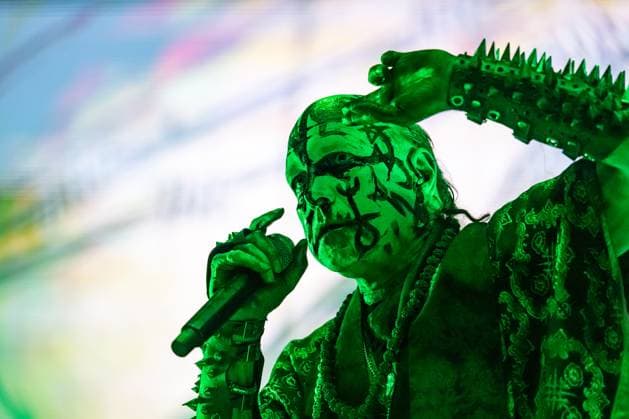 Norwegian black metal band Mayhem singer Attila Csihar at the 28th Brutal Assault extreme music festival in Josefov fortress near Jaromer, Nachod district, Hradec Kralove Region, Czech Republic, August 8, 2025. (CTKxPhoto DavidxTanecek) CTKPhotoP2025080807021  CTKPhotoP2025080807021