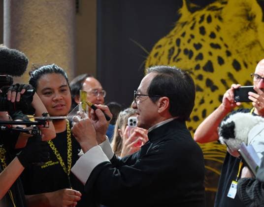 Locarno,Swiss Locarno Film Festival 2025 Jackie Chan Pardo at the Lifetime Achievement red carpet In the photo:Jackie Chan  Copyright: xNickxZonnax xipa-agency.netx xNickxZonnax IPA_Agency_IPA62030393
