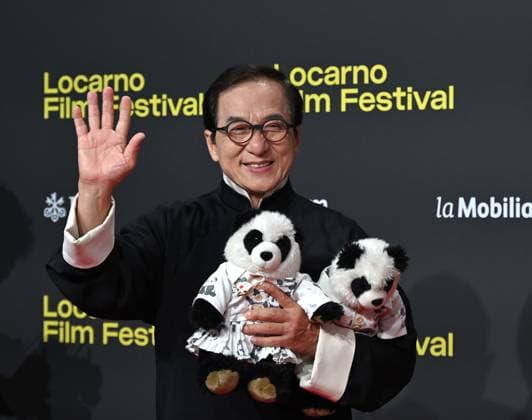 Locarno,Swiss Locarno Film Festival 2025 Jackie Chan Pardo at the Lifetime Achievement red carpet In the photo:Jackie Chan  Copyright: xNickxZonnax xipa-agency.netx xNickxZonnax IPA_Agency_IPA62030421