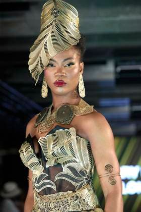 Africa Fashion Week London 2025 A model walks the catwalk in the Mary Martin London show during Africa Fashion Week, London, UK, 09 August 2025. Africa Fashion Week London is celebrating its 15th anniversary as the world™s largest and longest-running showcase of African and African-inspired fashion. AFWL 2025 emphasizes ˜Heritage in Motion™ melding tradition with innovation., Credit:Olu Ogunshakin Avalon United Kingdom, London, London, 1 Kemble Street, WC2B 4AN  Copyright: xOluxOgunshakinx xAvalonx 1028645013