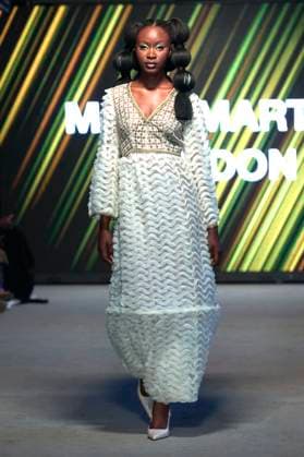 Africa Fashion Week London 2025 A model walks the catwalk in the Mary Martin London show during Africa Fashion Week, London, UK, 09 August 2025. Africa Fashion Week London is celebrating its 15th anniversary as the world™s largest and longest-running showcase of African and African-inspired fashion. AFWL 2025 emphasizes ˜Heritage in Motion™ melding tradition with innovation., Credit:Olu Ogunshakin Avalon United Kingdom, London, London, 1 Kemble Street, WC2B 4AN  Copyright: xOluxOgunshakinx xAvalonx 1028645084