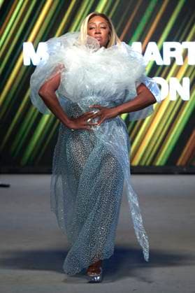 Africa Fashion Week London 2025 A model walks the catwalk in the Mary Martin London show during Africa Fashion Week, London, UK, 09 August 2025. Africa Fashion Week London is celebrating its 15th anniversary as the world™s largest and longest-running showcase of African and African-inspired fashion. AFWL 2025 emphasizes ˜Heritage in Motion™ melding tradition with innovation., Credit:Olu Ogunshakin Avalon United Kingdom, London, London, 1 Kemble Street, WC2B 4AN  Copyright: xOluxOgunshakinx xAvalonx 1028645111