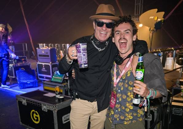 Lakefest 2025,Saturday , Eastnor Castle, Ledbury. UK Barry Ashworth and Woody Cook seen Lakefest 2025, Saturday, Eastnor Castle, Ledbury. UK, Credit:Avalon  Copyright: xAvalonx 1028638859
