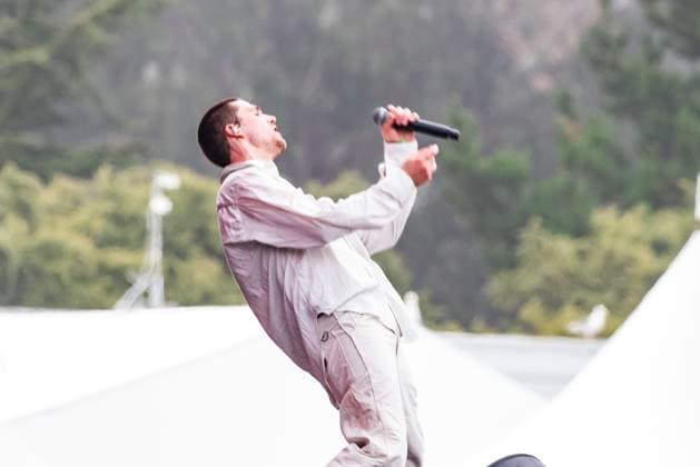 Outside Lands Music Festival 2025 - Day 1 Sven Eric Gamsky of Still Woozy performs at Outside Lands at Golden Gate Park on August 08, 2025 in San Francisco, California. San Francisco Golden Gate Park California USA Copyright: xAnniexLesser imageSPACEx