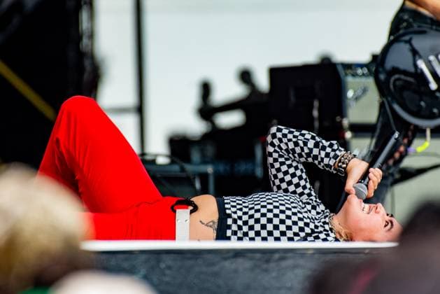Outside Lands Music Festival 2025 - Day 1 Alexia Roditis of Destroy Boys performs at Outside Lands at Golden Gate Park on August 08, 2025 in San Francisco, California. San Francisco Golden Gate Park California USA Copyright: xAnniexLesser imageSPACEx