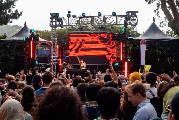 Outside Lands Music Festival 2025 - Day 1 Inji performs at Outside Lands at Golden Gate Park on August 08, 2025 in San Francisco, California. San Francisco Golden Gate Park California USA Copyright: xAnniexLesser imageSPACEx