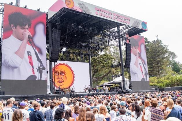 Outside Lands Music Festival 2025 - Day 2 Vampire Weekend performs at Outside Lands at Golden Gate Park on August 09, 2025 in San Francisco, California. San Francisco Golden Gate Park California USA Copyright: xAnniexLesser imageSPACEx