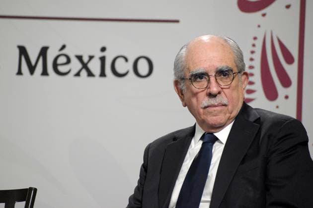 President of the Presidential Commission for Electoral Reform, Pablo Gomez speaks during a briefing conference, at the National Palace. on August 11, 2025, in Mexico City, Mexico. Mexico City Mexico - ZUMAe321 20250811_zia_e321_011 Copyright: xLuisxBarronx