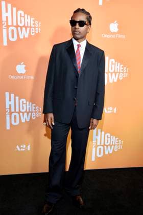 NEW YORK, NY - AUGUST 11: A$AP Rocky at the Highest 2 Lowest Premiere at Brooklyn Academy of Music on August 11, 2025 in New York City. Copyright: xWalikxGoshornx