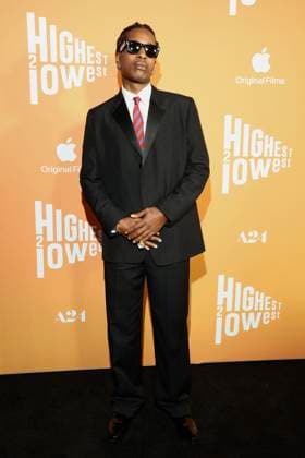 NEW YORK, NY - AUGUST 11: A$AP Rocky at the Highest 2 Lowest Premiere at Brooklyn Academy of Music on August 11, 2025 in New York City. Copyright: xWalikxGoshornx