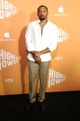 NEW YORK, NY - AUGUST 11: Malcolm Mays at the Highest 2 Lowest Premiere at Brooklyn Academy of Music on August 11, 2025 in New York City. Copyright: xWalikxGoshornx
