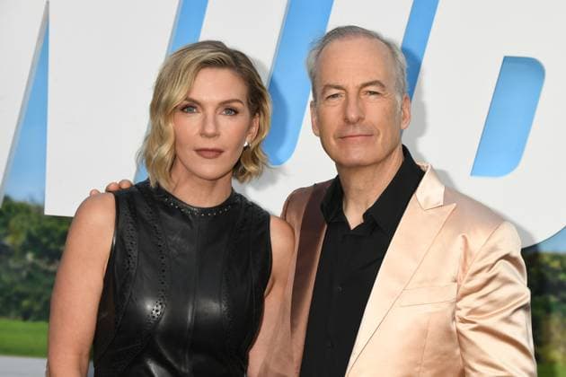 HOLLYWOOD, CA - AUGUST 11: Rhea Seehorn and Bob Odenkirk at the premiere of Universal Pictures ˜Nobody 2 at TCL Chinese Theatre on August 11, 2025 in Hollywood, California. Copyright: xJeffreyxMayerx
