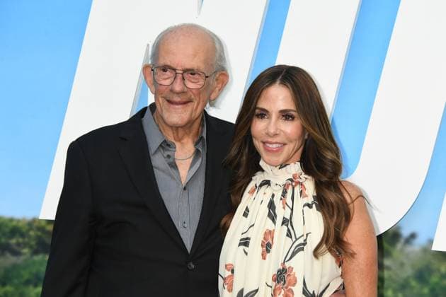 HOLLYWOOD, CA - AUGUST 11: Christopher Lloyd and Lisa Loiacono at the premiere of Universal Pictures ˜Nobody 2 at TCL Chinese Theatre on August 11, 2025 in Hollywood, California. Copyright: xJeffreyxMayerx