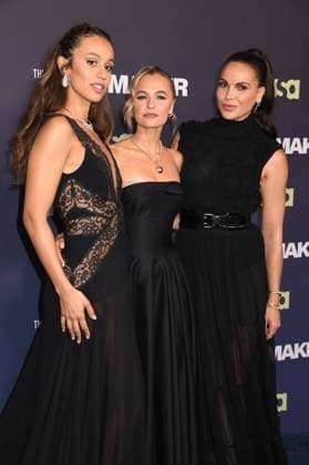 NEW YORK, NY- AUGUST 11: Robyn Cara, Madison Iseman and Lana Parrilla at the NY premiere of The Rainmaker at GH On The Park on August 11, 2025 in New York City. Copyright: xMediaPunchx