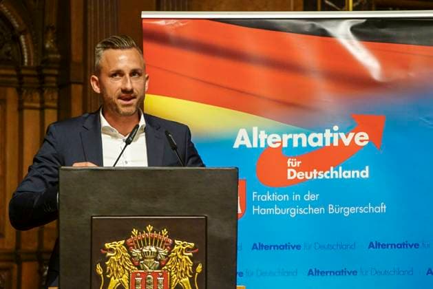 Ulrich Siegmund AFD Fraktionschef von Sachsen-Anhalt am 11.August 2025 Hamburg- Der AFD Fraktionschef von Sachsen-Anhalt Ulrich Siegmund hielt eine Rede zum Theama AfD im Parlament Der Weg zur Regierungsverantwortung Hamburg Deutschland *** Ulrich Siegmund AFD parliamentary group leader of Saxony-Anhalt on August 11, 2025 Hamburg The AFD parliamentary group leader of Saxony-Anhalt Ulrich Siegmund gave a speech on the topic of AfD in parliament The path to government responsibility Hamburg Germany