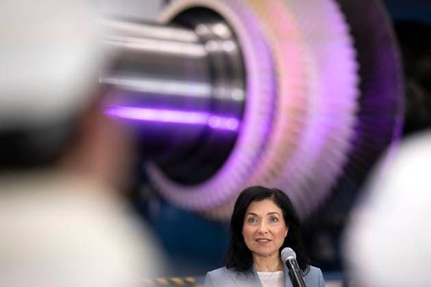 Katherina Reiche, Siemens Energy Deutschland, Germany, Berlin, 05 08 2025 Katherina Reiche , Federal Minister for Economic Affairs and Energy CDU at a press conference with the