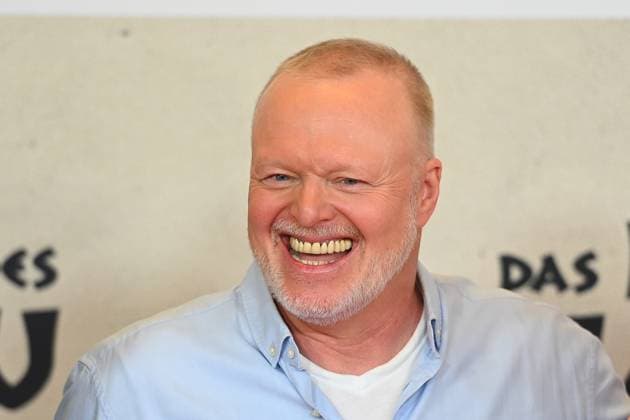 Stefan RAAB, single image,cropped single motif,portrait,portrait,portrait film premiere DAS KANU DES MANITU on 12 08 2025 at the Mathaeser Kino in Munich