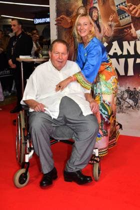 Ottfried Fischer and Simone Fischer at the öThe Canoe of Manitou movie premiere on 12 08 2025 in Munich öThe Canoe of Manitou movie premiere in Munich