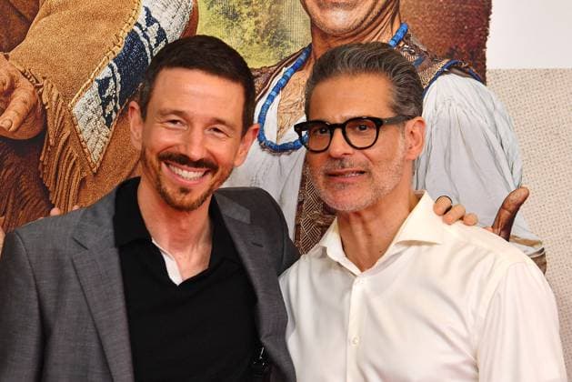 Oliver Berben and Rick Kavanian at the öThe Canoe of Manitou movie premiere on 12 08 2025 in Munich öThe Canoe of Manitou movie premiere in Munich