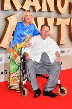 Simone Fischer and Ottfried Fischer at the öThe Canoe of Manitou movie premiere on 12 08 2025 in Munich öThe Canoe of Manitou movie premiere in Munich