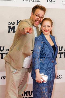 World premiere of Das Kanu des Manitu in Munich Munich, 12 8 2025 Jan van Weyde with wife Jasmin Schwiers at the world premiere of Das Kanu des Manitu at the Mathäser Filmpalast in Munich Bavaria Copyright: xMatthiasxGränzdörferx